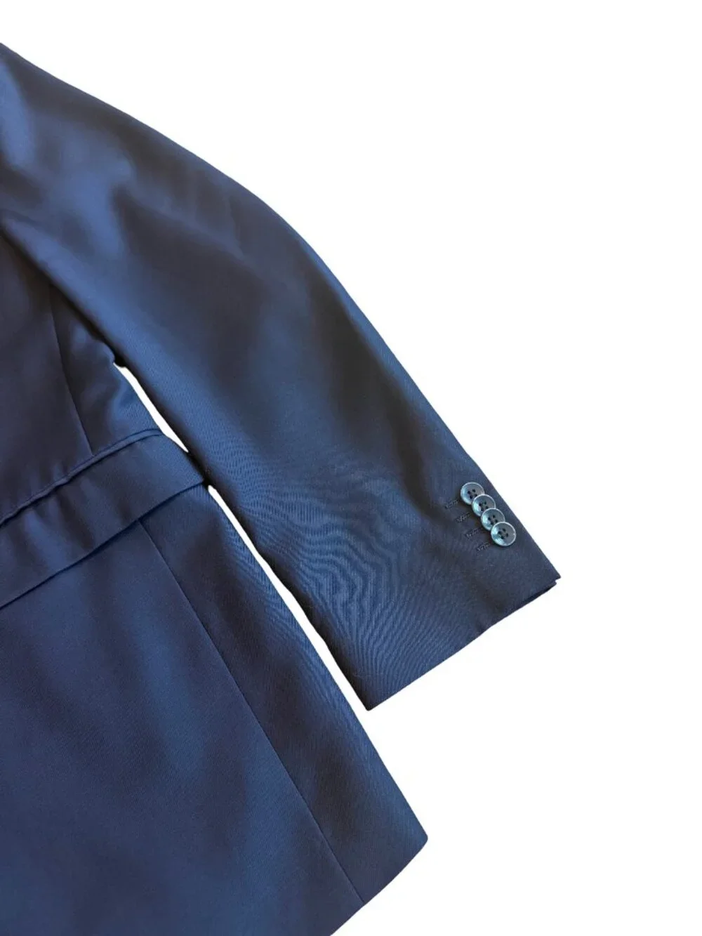 Theory Navy Two Button Notch Lapel Blazer Jacket Sport Coat Wool Size 46 Men's